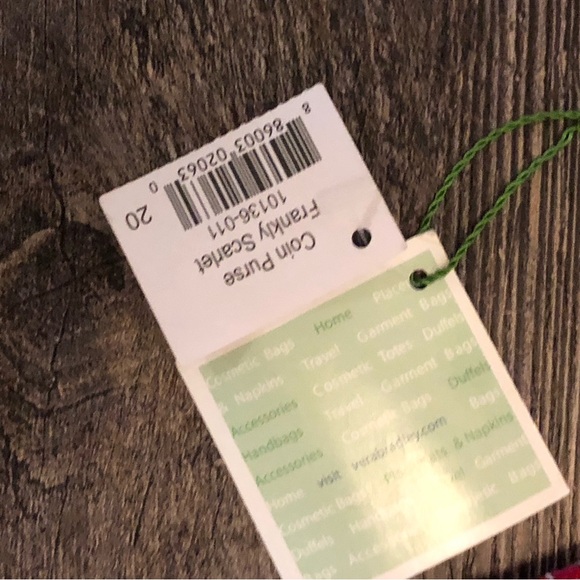 Vera Bradley Frankly Scarlet coin purse nwt - Picture 2 of 2